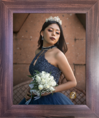 Marco modelo 700 16x24'' Café